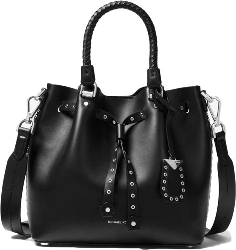 michael kors blakely small quited leather bucket bag|Blakely Small Grommeted Leather Bucket Bag .